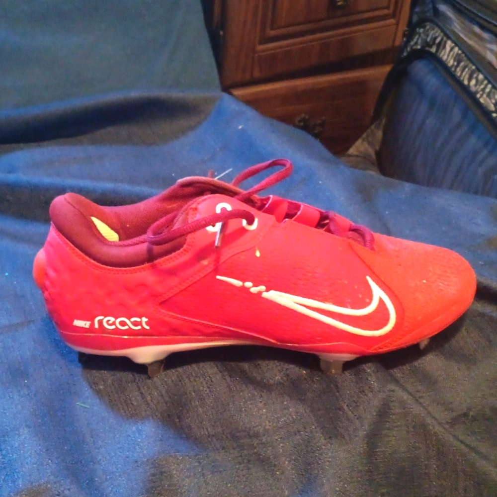 Softball cleats red